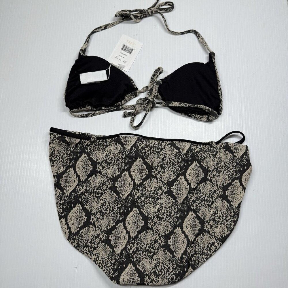 Andie Bikini Set Snake String Bikini Top Sz M & Riviera Bikini Bottom Size L - Picture 5 of 11